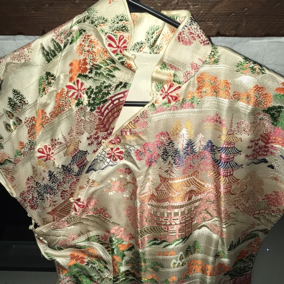 😍 Stunning Authentic Vintage Cheongsam Dress - Picture 3 of 5